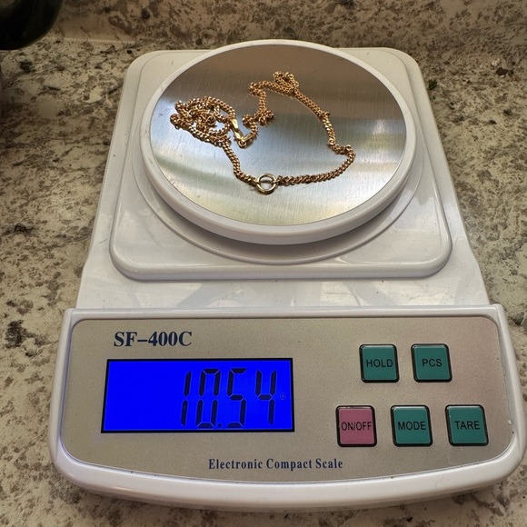 Vintage 9k ct yellow gold curb carabiner and catbird charm holder chain necklace - Picture 8 of 11